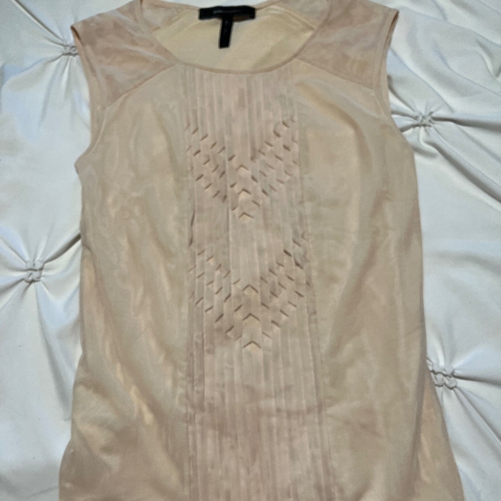 BCBGMaxAzria Ruffled Tank Size XS
